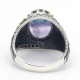 Nuevo Anillo de fluorita de Plata de Ley 925, joyería hecha a mano de Türkiye, conjunto de joyería, anillo de pareja para mujer - malaquita tienda 36