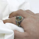 Anillo turquesa Vintage de plata s925 para hombre, anillo hecho a mano, gema de Türkiye, joyería Punk para fiesta y vacaciones, anillo para hombre - malaquita tienda 36