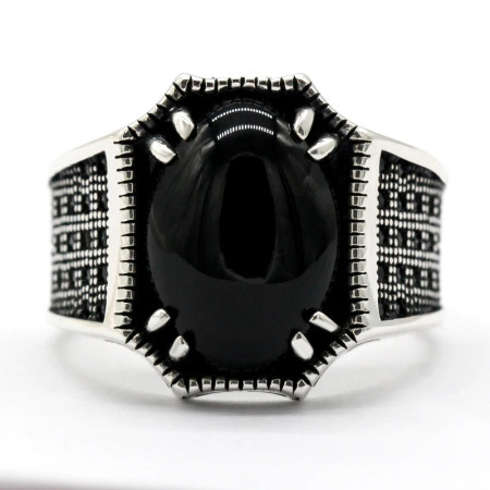 Nuevo Anillo de ágata Natural, anillo de Plata de Ley 925 para hombre, accesorio de piedra espinela, regalo del Día de San Valentín para mujer Nuevo Anillo de ágata Natural, anillo de Plata de Ley 925 para hombre, accesorio de piedra espinela, regalo del Día de San Valentín para mujer