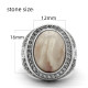 Anillo hecho a mano de plata pura S925 para hombre, piedra de cuarzo natural, fiesta navideña, conjunto de joyería para hombre, regalo - malaquita tienda 36