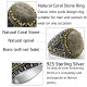 Nuevo Anillo ovalado de plata 925 con piedra de Coral Natural, joyería clásica a la moda, anillo de fiesta de tendencia Punk turco adecuado para/familia/pareja - malaquita tienda 36