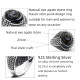 Anillo de Plata de Ley 925 para hombre, anillo de piedra de ágata de ojo Natural, joyería de estilo Punk turco clásico Retro, anillo de plata con piedra - malaquita tienda 36