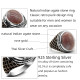 Anillo hecho a mano de plata pura S925 para hombre, regalo de fiesta, día de San Valentín, regalo de joyería natural para el Día del Padre - malaquita tienda 36