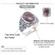 Anillo hecho a mano de plata pura S925, anillo ovalado redondo con piedras preciosas naturales para hombre, regalo, joyería retro de lujo de alta gama - malaquita tienda 36