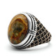 Anillos para hombres, piedra de ónix loco Natural, joyería de estilo Punk turco en plata esterlina, anillos de pareja de oro rosa, ANEL PARA MUJER - malaquita tienda 36