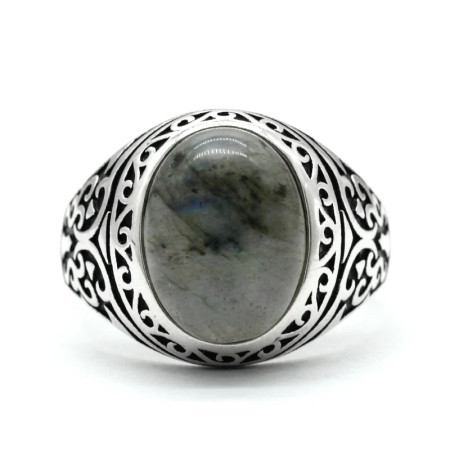 Anillo de plata pura S925 con piedras preciosas naturales, anillo T ü rkiye para hombre, joyería retro hecha a mano, joyería para mujer, regalo de aniversario