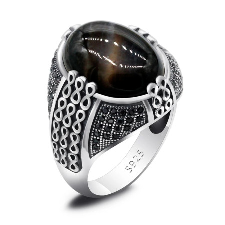 Anillo clásico de plata de ley s925 hecho a mano para hombre, ágata Natural, regalo de fiesta, joyería Türkiye, regalo de aniversario Anillo clásico de plata de ley s925 hecho a mano para hombre, ágata Natural, regalo de fiesta, joyería Türkiye, regalo de aniversario