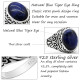 Anillo de plata de ley S925, regalo de ojo de tigre azul Natural para hombres, estilo Punk Türkiye, regalo de fiesta, joyería de compromiso de cumpleaños - malaquita tienda 36
