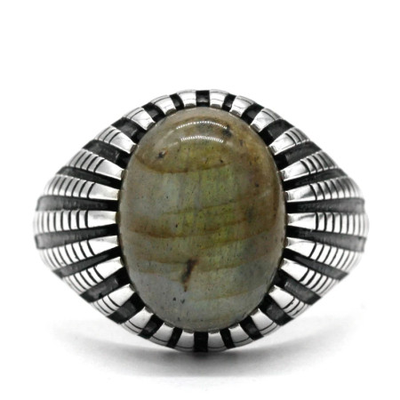 Anillo de labradorita Natural para hombres y mujeres, diseño clásico de estilo Punk, anillo turco de labradorita de Plata de Ley 925, regalo para hombres Anillo de labradorita Natural para hombres y mujeres, diseño clásico de estilo Punk, anillo turco de labradorita de Plata de Ley 925, regalo para hombres