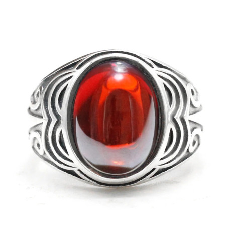 Anillo de plata S925 para hombre y mujer, diseño estilo Türkiye, regalo hecho a mano, calidad AAA, joyería roja, regalo de vacaciones