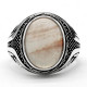 Anillo hecho a mano para hombre, plata S925, Vintage, Türkiye, regalo de fiesta navideña, anillo de regalo de piedra de cuarzo Natural - malaquita tienda 36