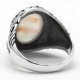Anillo hecho a mano para hombre, plata S925, Vintage, Türkiye, regalo de fiesta navideña, anillo de regalo de piedra de cuarzo Natural - malaquita tienda 36