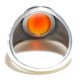 Anillo de plata 925, hecho a mano tanto para hombres como para mujeres, joyería punk vintage, ágata roja natural, regalo de Navidad, de moda - malaquita tienda 36