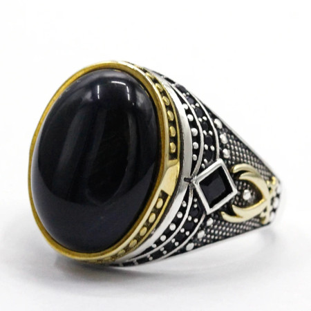 Anillo de plata S925, joyería hecha a mano para hombre, piedra de ojo de tigre azul Natural, regalo de fiesta Retro de lujo ligero para hombre