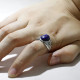Anillo para hombre s925 plata pura piedra preciosa natural retro regalo de fiesta de vacaciones conjunto de joyería de plata tailandesa anillo hecho a mano - malaquita tienda 36