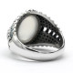 Anillo de Plata de Ley 925 para hombre, piedra de ónix Natural a la moda, regalo Vintage para amante, conjunto de joyería de pavo, anillo de tendencia para mujer - malaquita tienda 36