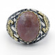 Nuevo Anillo de ágata india de Plata de Ley 925 para hombres y mujeres Spinel Türkiye conjunto de anillos de joyería hechos a mano anillo de pareja - malaquita tienda 36