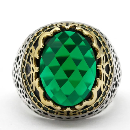 Anillo de circón Artificial de Plata de Ley 925, diseño de patrón, anillos de boda de estilo Punk turco, anillos de compromiso/fiesta para hombres y mujeres Anillo de circón Artificial de Plata de Ley 925, diseño de patrón, anillos de boda de estilo Punk turco, anillos de compromiso/fiesta para hombres y mujeres