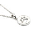 Collar con colgante de plata S925, insignia de huella de perro, etiqueta colgante, joyería de estilo lindo, regalo de joyería conmemorativa de fiesta - malaquita tienda 36