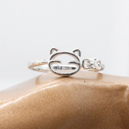 Anillo coreano bonito romántico de Plata de Ley 925 para mujer con circonita para la familia anillo de San Valentín bandas de boda fiesta joyería regalo - malaquita tienda 36
