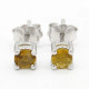 Pendientes de plata de ley 925 para mujer, aretes simples de circonita dorada a la moda, estilo Punk para mujeres y niñas, regalo de joyería para fiesta y boda - malaquita tienda 36