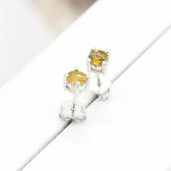 Pendientes de plata de ley 925 para mujer, aretes simples de circonita dorada a la moda, estilo Punk para mujeres y niñas, regalo de joyería para fiesta y boda - malaquita tienda 36