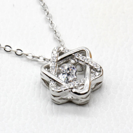 Collares y colgantes de Plata de Ley 925 David Star para Wmomen regalos de joyería de fiesta de boda de moda Collares y colgantes de Plata de Ley 925 David Star para Wmomen regalos de joyería de fiesta de boda de moda