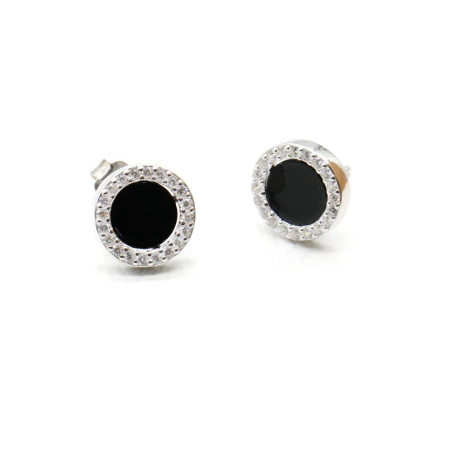 Pendientes de plata de ley 925 con dije romano elegante, aretes redondos de circón, estilo Punk Hip Pop, accesorios de fiesta, joyería Pendientes de plata de ley 925 con dije romano elegante, aretes redondos de circón, estilo Punk Hip Pop, accesorios de fiesta, joyería