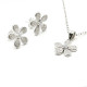 Lovely Daisy Flower 925 Silver mujeres Stud pendientes y colgantes collar conjuntos de joyas para 2019 - malaquita tienda 36
