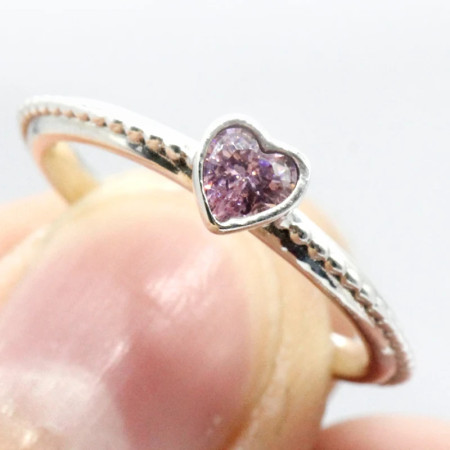 Anillos románticos de Zirconia de corazón de Plata de Ley 925 para mujeres anillo de amor de minimalismo para mujeres Anillos románticos de Zirconia de corazón de Plata de Ley 925 para mujeres anillo de amor de minimalismo para mujeres