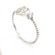 Anillos florales huecos de flor rosa de circón cúbico de Plata de Ley 925, anillos de estilo lindo para mujer, joyería de boda/fiesta - malaquita tienda 36