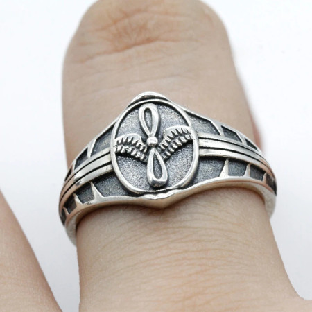 Anillo de Plata de Ley 925 para hombre y mujer, accesorio Vintage Punk Freedom Eagle Biker, símbolo de la libertad, joyería para fiesta de amigos Anillo de Plata de Ley 925 para hombre y mujer, accesorio Vintage Punk Freedom Eagle Biker, símbolo de la libertad, joyería para fiesta de amigos