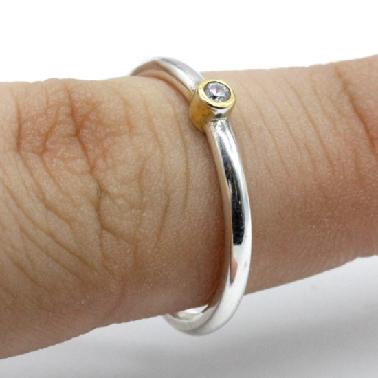 Anillo de plata de ley 925 para mujer, joyería elegante, círculo pequeño, anillos de dedo CZ brillantes para mujer, regalo de boda y Día de San Valentín - malaquita tienda 36