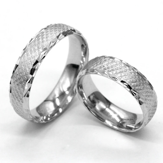 Anillos de pareja de Plata de Ley 925 para amantes, estilo clásico Simple para hombres y mujeres, joyería de compromiso, anillos de boda finos - malaquita tienda 36