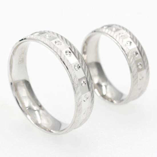Anillo de boda de Plata de Ley 925 para mujeres amantes de los hombres pequeños anillos de pareja de diseño especial de punto redondo para boda - malaquita tienda 36
