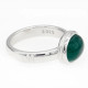 Anillo de Plata de Ley 925 para mujer, sortija de dedo con piedra multicolor ovalada, estilo clásico elegante, joyería de boda para fiesta - malaquita tienda 36