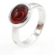Anillo de Plata de Ley 925 para mujer, sortija de dedo con piedra multicolor ovalada, estilo clásico elegante, joyería de boda para fiesta - malaquita tienda 36