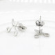Pendientes Punk de Plata de Ley 925, pendientes simples de tijeras pequeñas, joyería de personalidad para mujeres y niñas, regalo único - malaquita tienda 36
