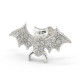 Pendientes de tuerca de Plata de Ley 925 para mujer y niña, joyería de Animal bonito, pequeño murciélago, CZ, regalo de San Valentín - malaquita tienda 36