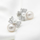 Pendientes de perlas de Plata de Ley 925 con circonita AAA para mujer, joyería de boda, regalo de San Valentín - malaquita tienda 36