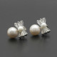 Pendientes de perlas de Plata de Ley 925 con circonita AAA para mujer, joyería de boda, regalo de San Valentín - malaquita tienda 36