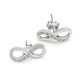 Pendientes de tuerca de plata esterlina 925 para mujer y niña, joyería bonita con número de la suerte 8, anillos de boda/Fiesta, joyería fina - malaquita tienda 36