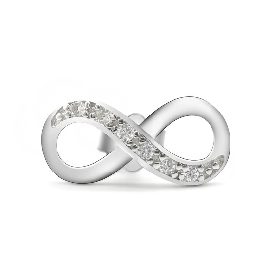 Pendientes de tuerca de plata esterlina 925 para mujer y niña, joyería bonita con número de la suerte 8, anillos de boda/Fiesta, joyería fina - malaquita tienda 36