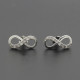 Pendientes de tuerca de plata esterlina 925 para mujer y niña, joyería bonita con número de la suerte 8, anillos de boda/Fiesta, joyería fina - malaquita tienda 36