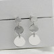 Pendientes de plata 925 con forma redonda, joyería coreana de moda para mujeres y niñas, regalo de boda para el Día de San Valentín - malaquita tienda 36