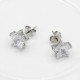 Pendientes de plata esterlina 925 para mujer, aretes de tuerca con diseño único de estrellas brillantes, joyería de moda para boda/fiesta - malaquita tienda 36
