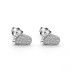 Pendientes tipo botón de plata fina 925, pendientes de circón con forma de pie pequeño para bebé, joyería de moda coreana para mujeres y niñas, bonito regalo