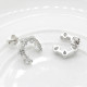 Pendientes de plata de ley 925 con forma de herradura con pendientes transparentes CZ para mujeres 2019 joyería de moda - malaquita tienda 36