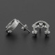 Pendientes de plata de ley 925 con forma de herradura con pendientes transparentes CZ para mujeres 2019 joyería de moda - malaquita tienda 36