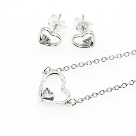 925 conjuntos de joyas de plata para 2019 conjunto de collares de corazón de amor para mujer regalo de joyería de boda 925 conjuntos de joyas de plata para 2019 conjunto de collares de corazón de amor para mujer regalo de joyería de boda